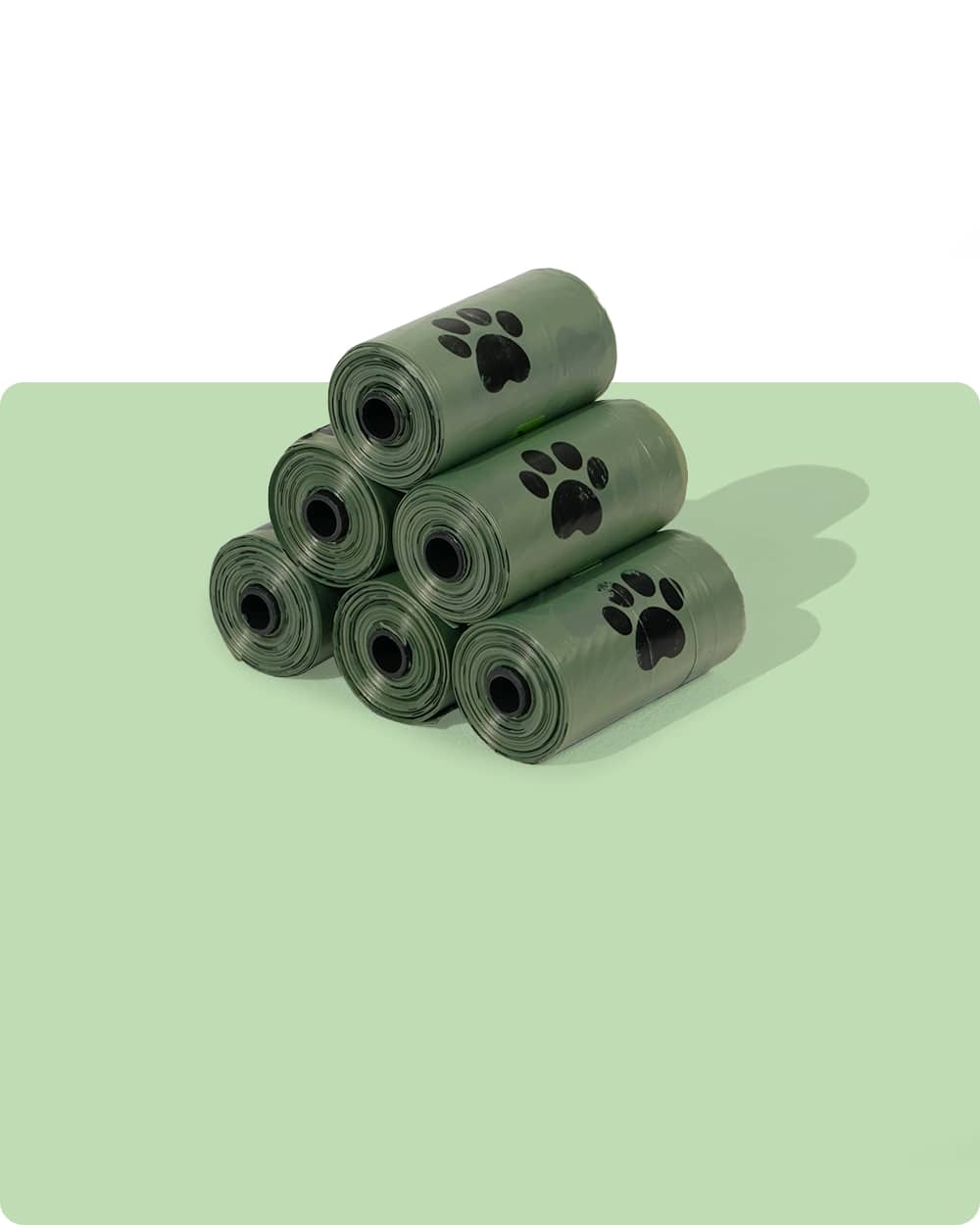 Compostable Dog Poop Bags - 6 Rolls