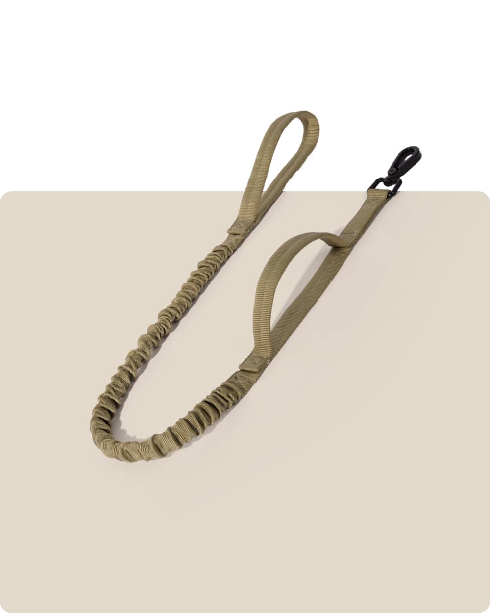 Heavy Duty Bungee Dog Leash - Khaki