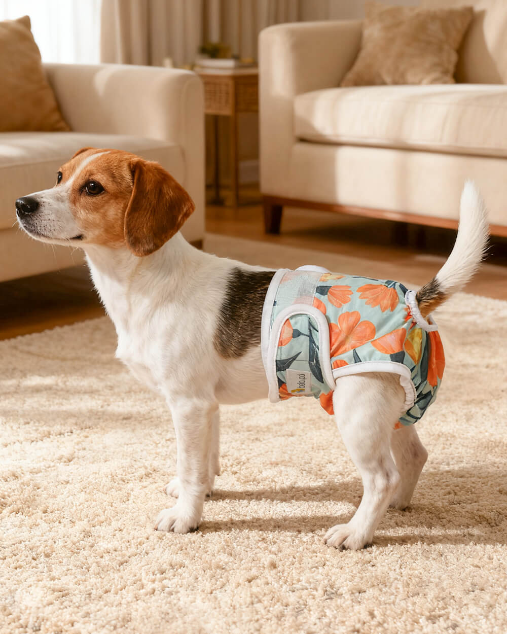 洗えるメス犬用おむつ - 3枚パック