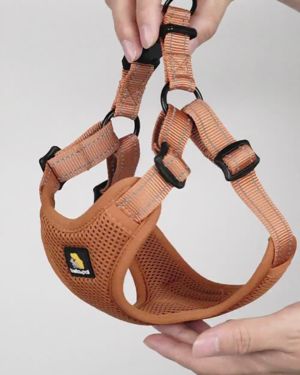 OxyMesh Flexi 踏入式狗胸背帶連牽繩套裝 - 摩卡