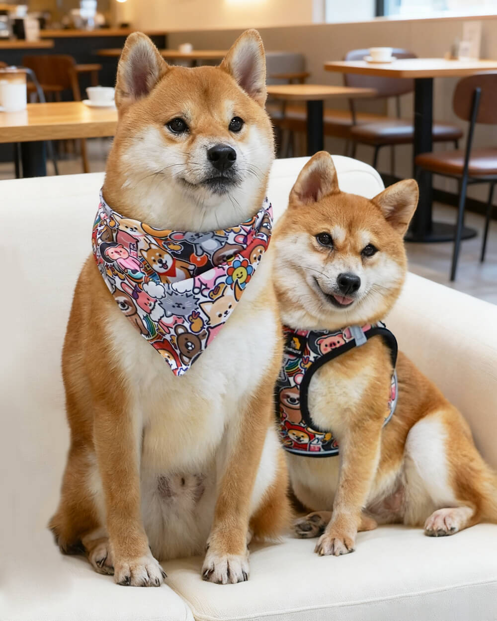 Bella & Pal × PJai & Friends トライアングル ドッグバンダナ - カーニバル